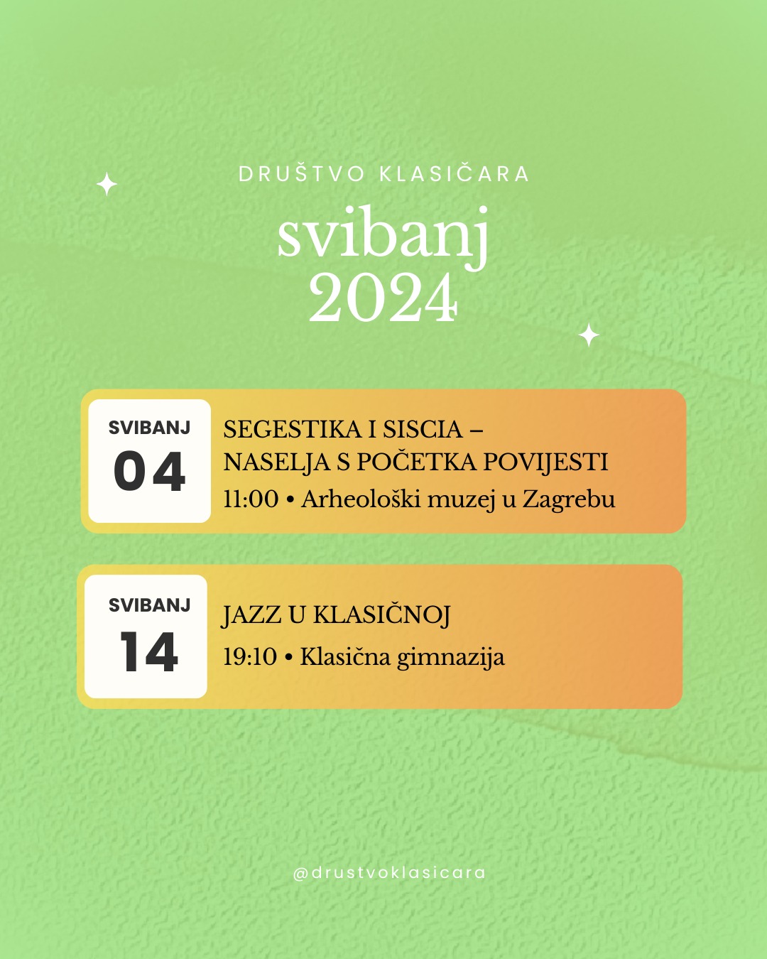 Najave za svibanj Najave za svibanj