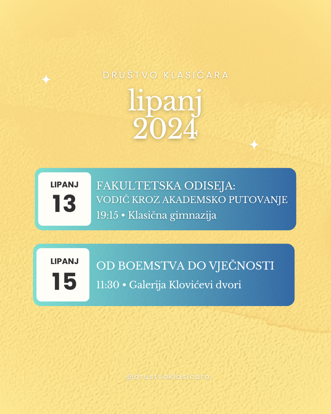 Najave za lipanj