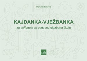 Naslovnica knjige Kajdanka-vježbanka za solfeggio za osnovnu glazbenu školu