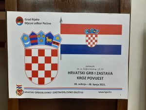 Izložba 'Hrvatski grb i zastava kroz povijest', MO Pećine, Rijeka, 28.5. - 28.6.2021.