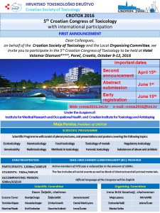 CROTOX2016-First announcement