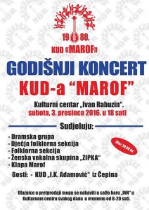 Godišnji koncert (KC Ivan Rabuzin, 3.12.2016.)