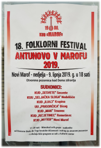 Antunovo v Marofu (otvorena pozornica Doma zdravlja)