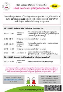 Plakat s rasporedom događanja