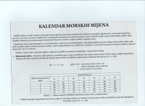 Kalendar morskih mjenja