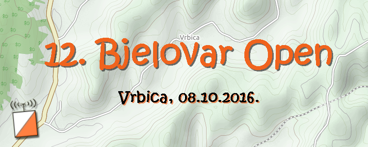 12. Bjelovar Open, orijentacijska utrka za Kup Hrvatske, Vrbica, 8. listopada 2016.
