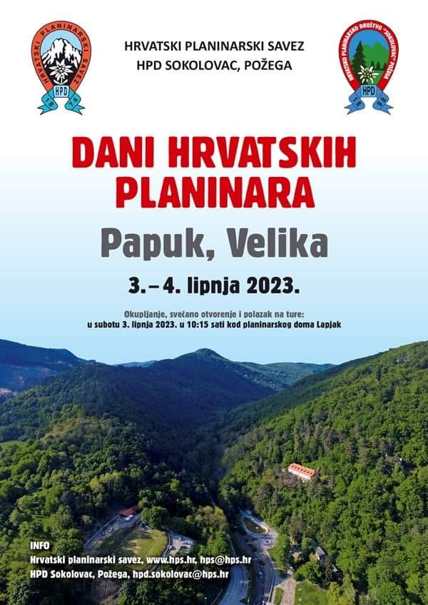 Dani Hrvatskih Planinara U Velikoj Lipnja