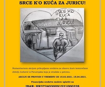 Humanitarna akcija “Srce ko kuća za Juricu”