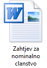 Zahtjev za nominalno clanstvo