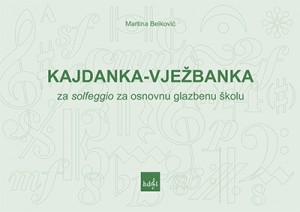 Naslovnica knjige Kajdanka-vježbanka za solfeggio za osnovnu glazbenu školu