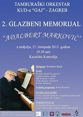 2. glazbeni memorijal „Adalbert Marković“